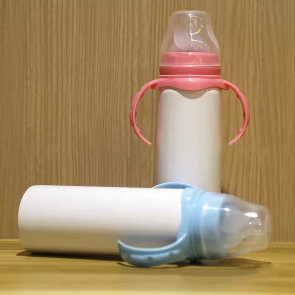 Sublimation Baby Bottle Blue & Pink