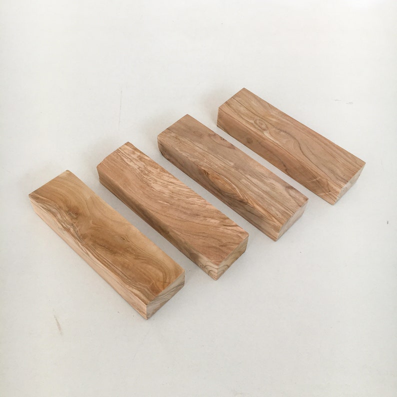 Olive Wood Block Knife Scales 1 х 16 х 6 Etsy