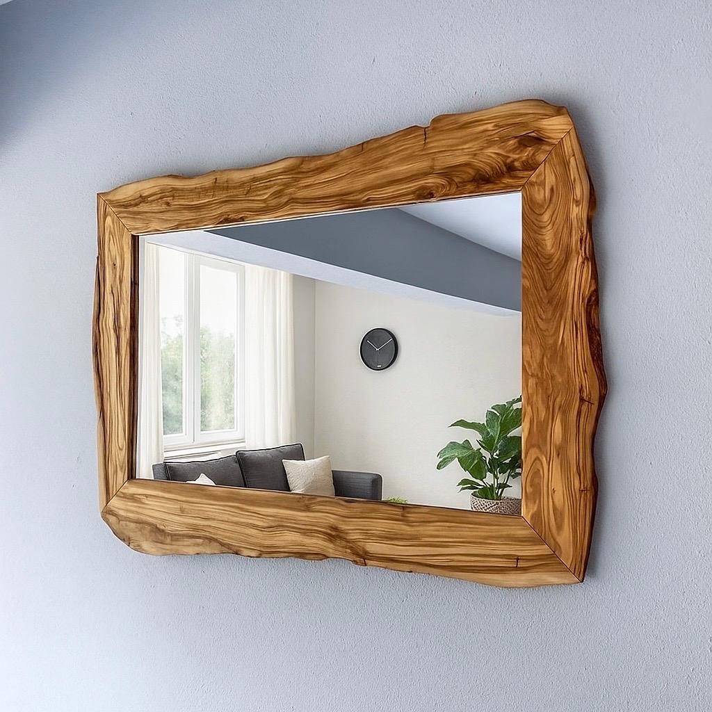 Mangoholz Bilderrahmen Rund – Vintage Look Für Tisch, Regal & Tolle Geschenkidee