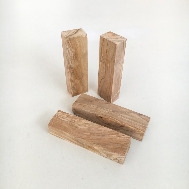 Olive Wood Block Knife Scales 1 х 16 х 6 Etsy