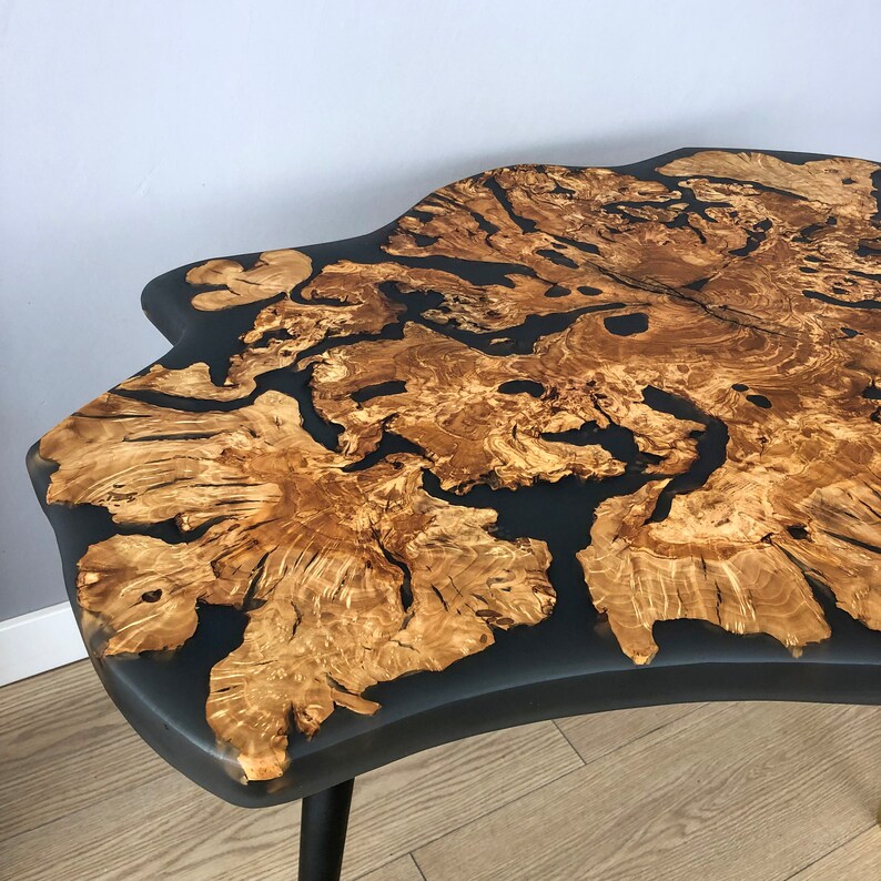 Made to Order Live Edge Epoxy Coffee Table Unique Live Edge Etsy