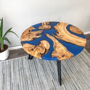 Handmade Coffee Table, Epoxy Coffee Table, Custom 30 Oval Olive Wood Epoxy  Table, Handmade Coffee Table, Custom Order for Marcus -  Israel