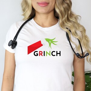 Christmas Grinch Shirt for Nurse, Nurse Christmas Shirt, RN Christmas Shirt, Grinch Nurse Shirt, Nurse Christmas Gift, Nurse Gift
