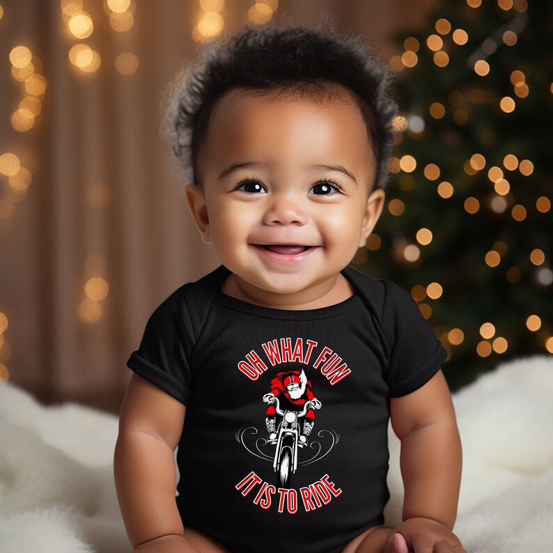 Motorcycle Santa Family Christmas Shirt, Family Christmas Shirt, Christmas T Shirt, Toddler