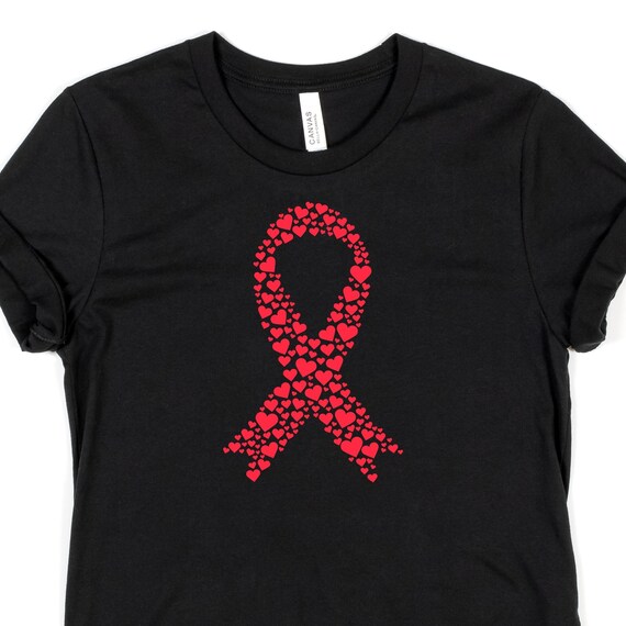 T-shirt Ruban rouge du cœur de survivant dun AVC, t-shirt de  sensibilisation à lAVC, t-shirt de survivant dun AVC, t-shirt unisexe, t- shirt pour femmes -  Canada