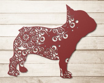 French Bulldog Wall Art, Metal French Bulldog Wall Decor, French Bulldog Home Decor, French Bulldog Art, French Bulldog Gifts, Frenchie Sign