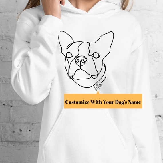 Boston terrier dog hoodies cheap