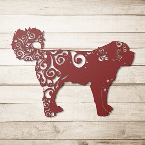 Saint Bernard Wall Art, Saint Bernard Art, Metal St Bernard Sign, St. Bernard Decor, St. Bernard Mom, Saint Bernard Gifts, Metal Dog Art