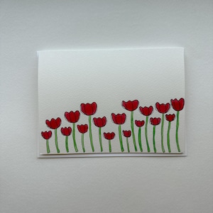Hand Painted Watercolor Greeting Card