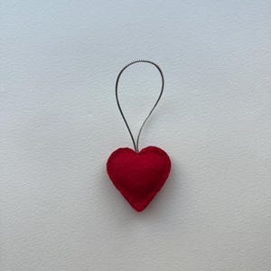 Handmade Small Felt Heart Ornament