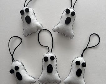 Handmade Felt Halloween Ghost Ornament
