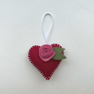 Handmade Felt Heart Ornament