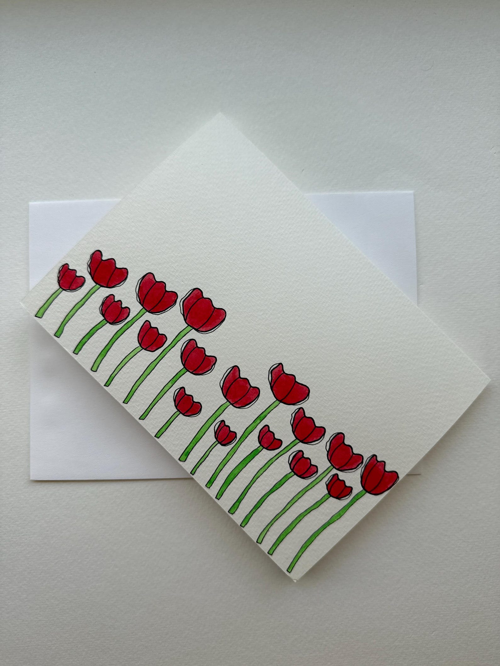 Hand Painted Watercolor Greeting Card - Etsy