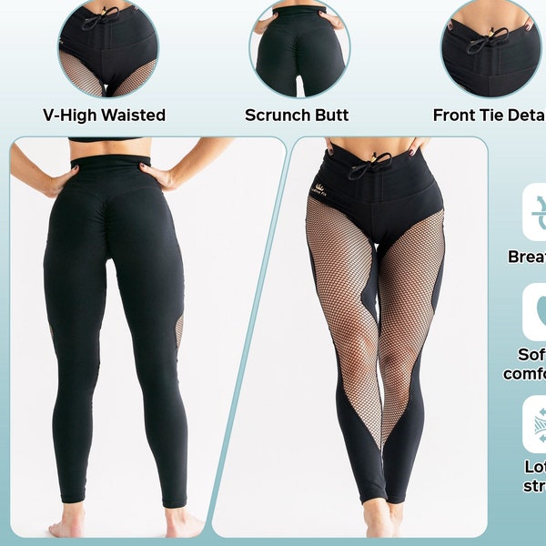 LADIVA FIT  Suuksess Women Scrunch Butt Lifting Leggings  High Waisted Workout Yoga Pants Unique Size