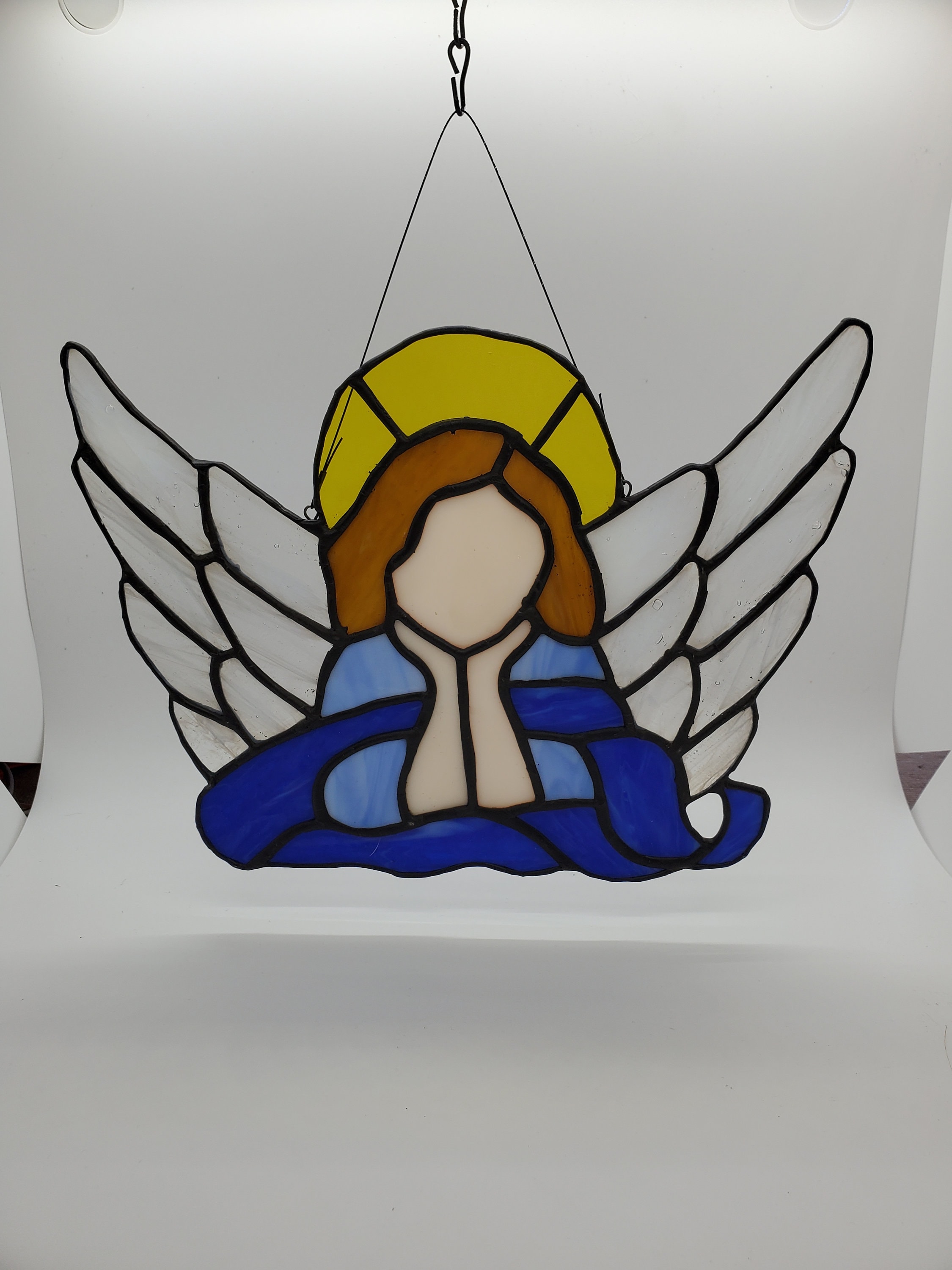 Stained Glass Angel, Angel Suncatcher, Window Hanging, Gift for Her