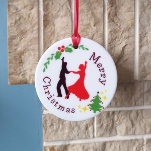 Kerstboomdecoratie stijldanser met prachtig kerstontwerp met balzaalthema