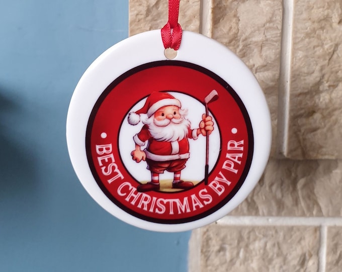 Funny Golf Christmas tree decoration - Best Christmas by par