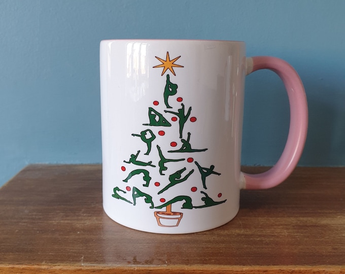 Gymnastics mug with lovely Christmas Gymnast themed design