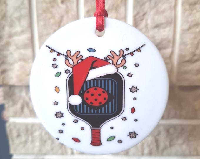 Padel Ball ceramic Christmas tree decoration