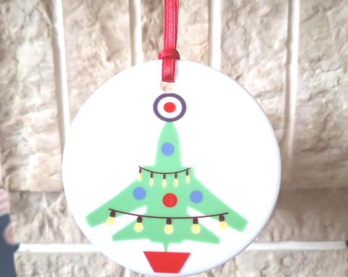 Air Force Christmas tree decoration with lovely Airplane Christmas design