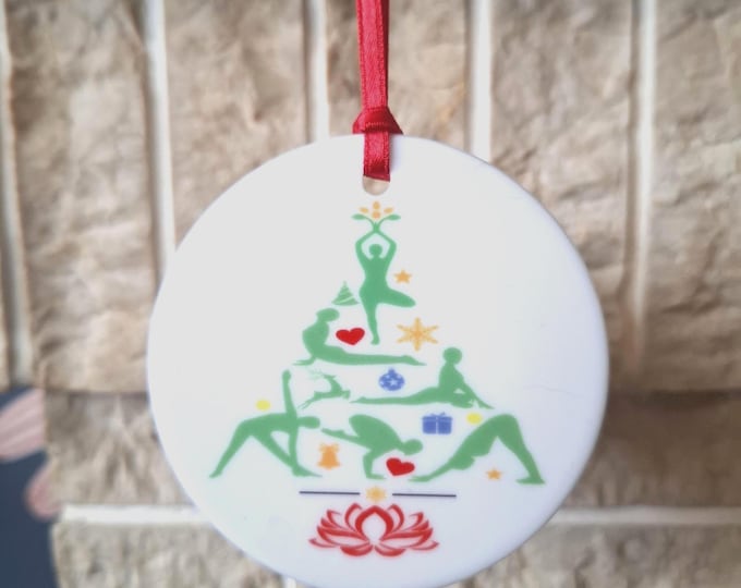 Yoga Christmas tree decoration