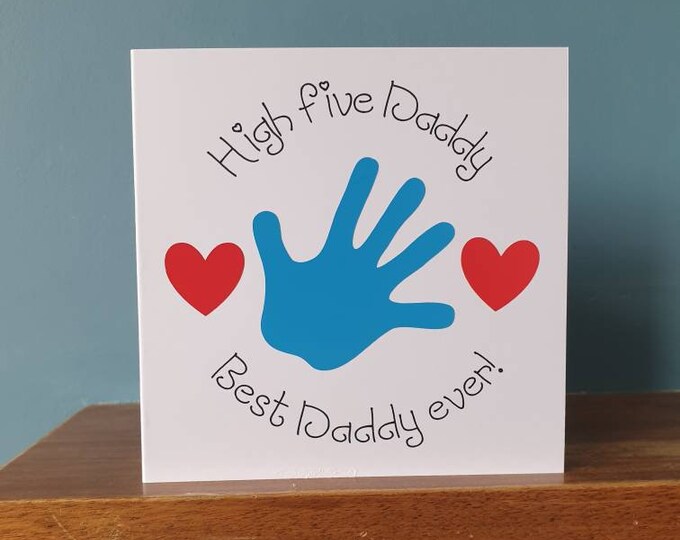 Lovely handmade cut out design Best Daddy card. Perfect for Fathers day, birthdays etc