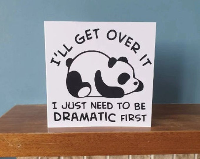 Greetings card / birthday card with funny Panda design