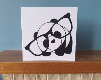 Greetings card / birthday card with lovely Panda design.