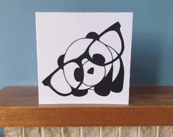 Greetings card / birthday card with lovely Panda design.