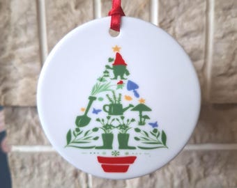 Gardener themed Christmas tree decoration