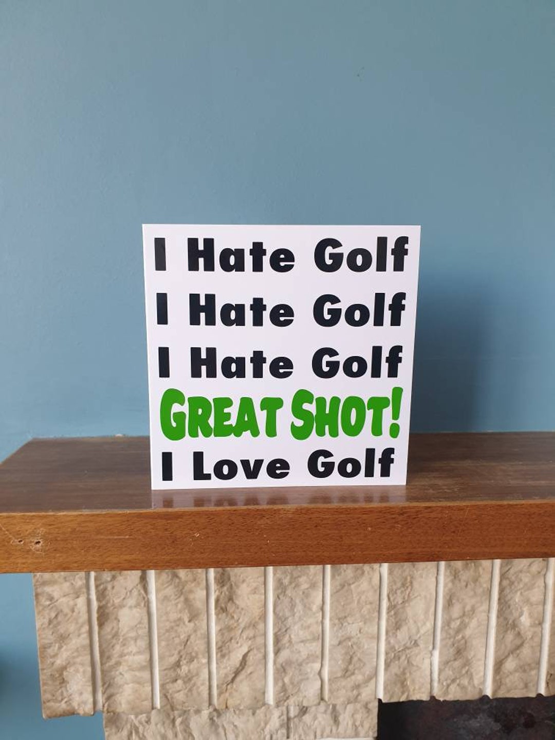 Golf Card Rude Funny Golf / Golfing Themed Birthday Card / Greetings Card With the ...