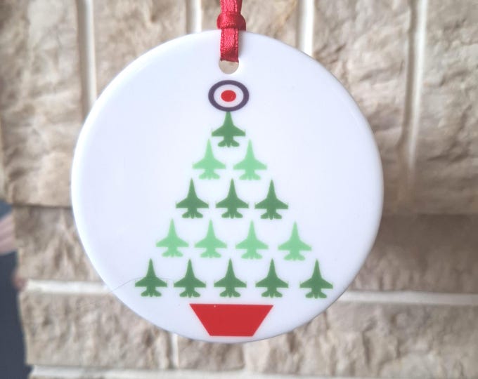 Air Force Christmas tree decoration with lovely Airplane Christmas design