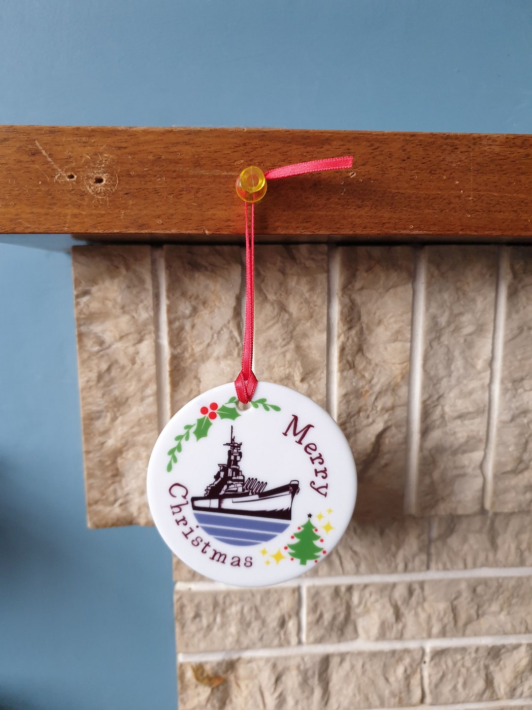 Navy Christmas Tree Decoration With Lovely Naval Christmas Etsy UK