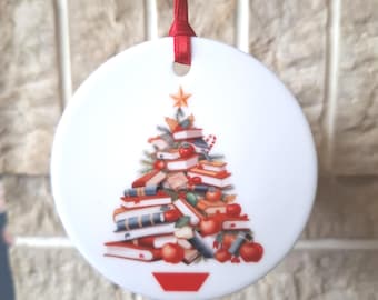 Teacher themed Christmas tree decoration