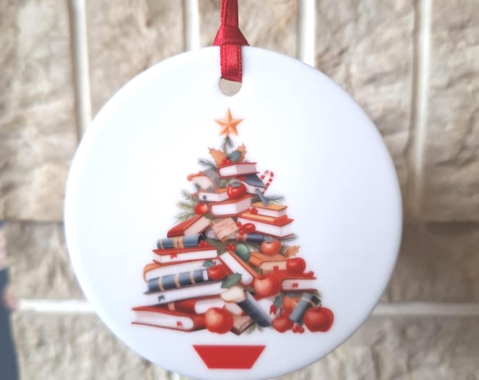 Teacher themed Christmas tree decoration