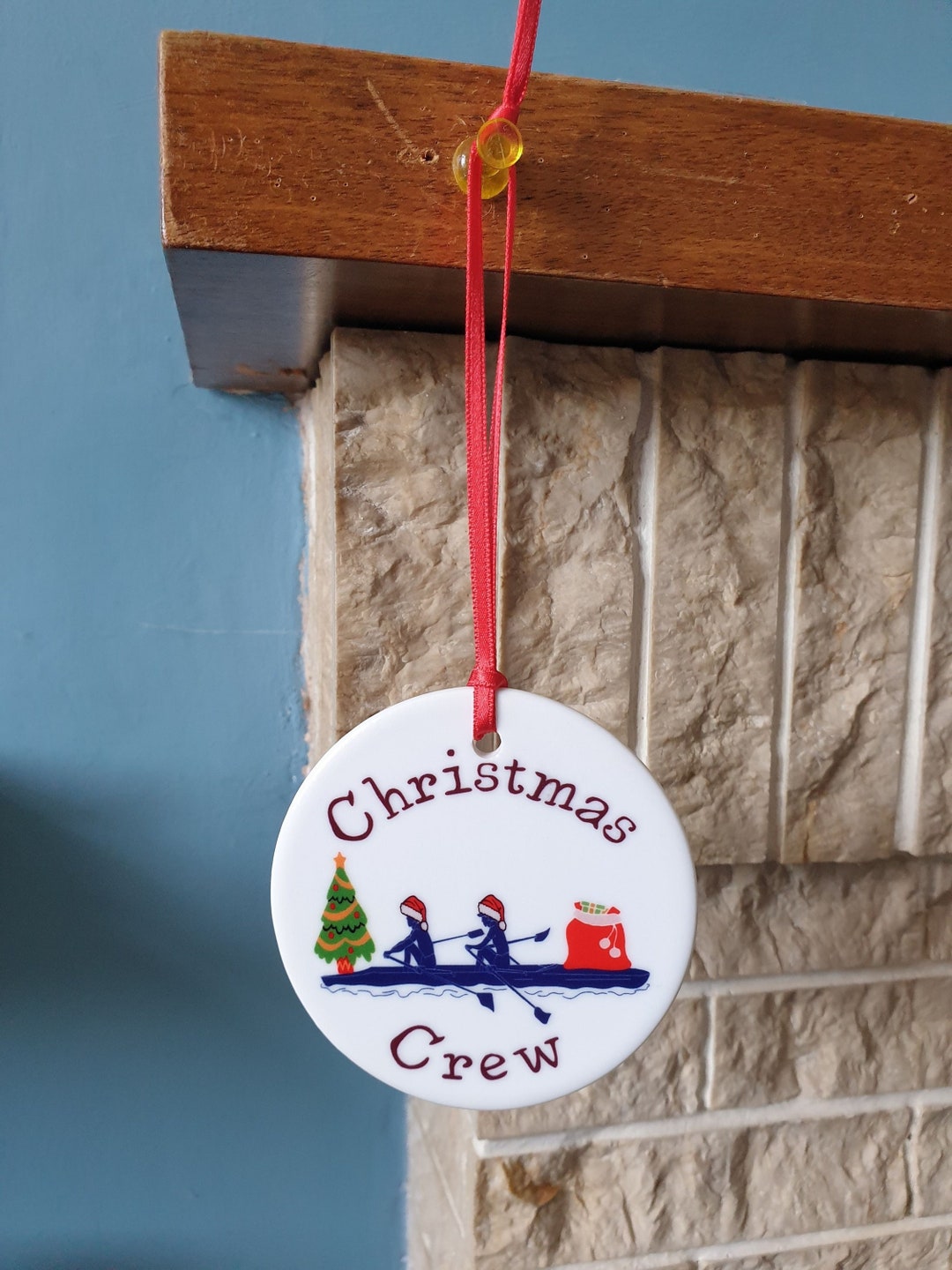 Rowing Christmas Tree Decoration With Lovely Rower Christmas Crew ...