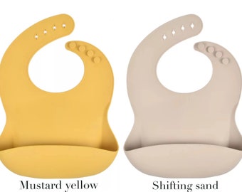 Food Grade Baby Silicone Bibs, BPA free, Infant toddler bibs, Foldable light weight bibs