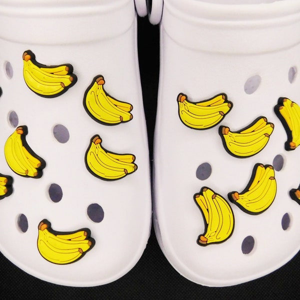 Bananas crocs shoe charm, Fruit crocs charm