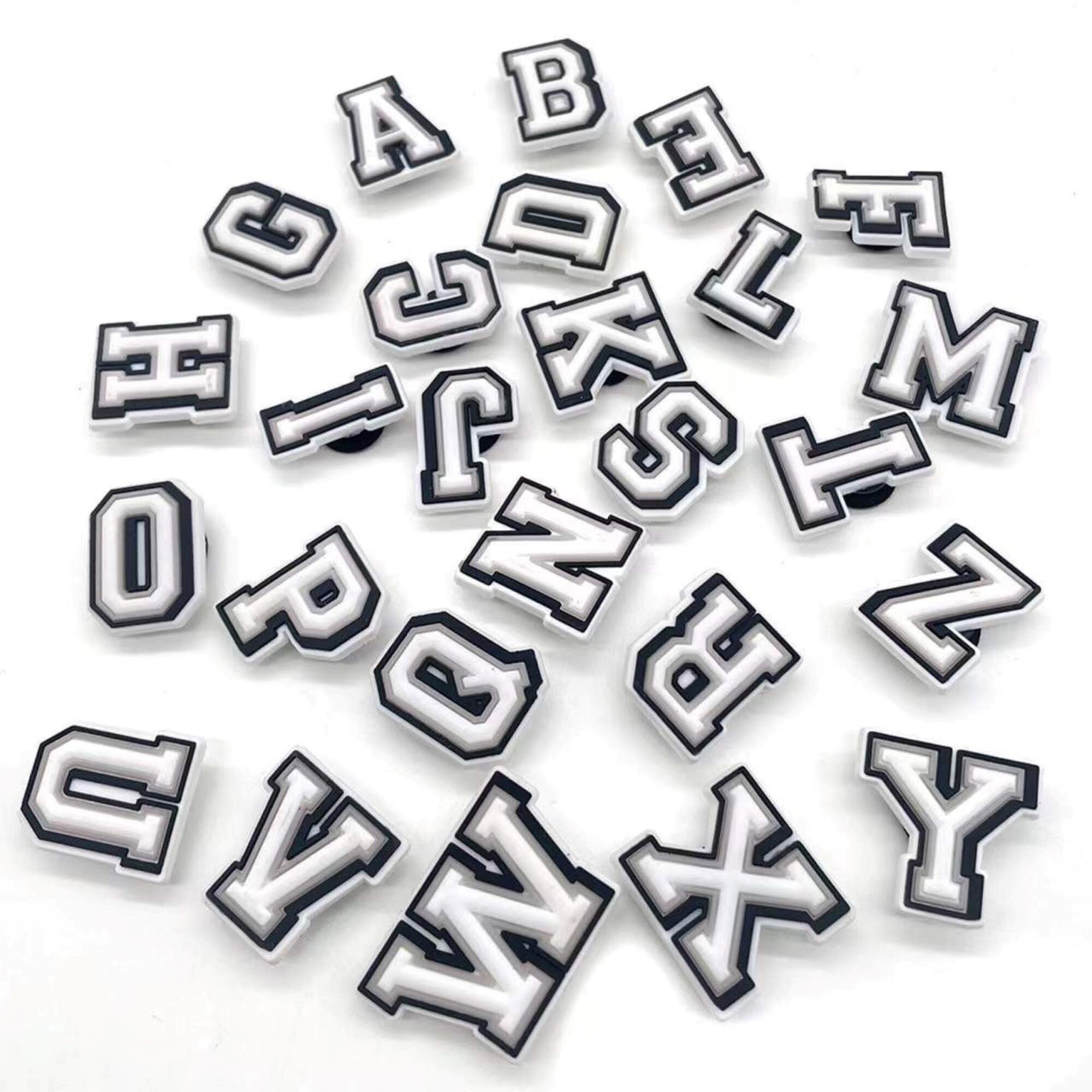 Jibbits Letters Cartoon Alphabet Lore Jibitz Croc Charm Color Letters Shoe  Charms Pins Decoration Cute Letter Jibits Crocks for Men Shoes Accessories