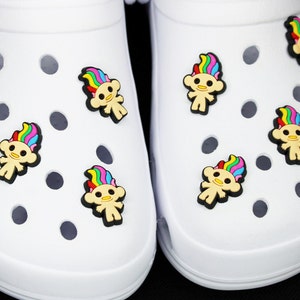 Trolls crocs pin jibbitz for boys for girls Rock Poppy Jibbitz Shoe Charms  for Crocs Clogs accessories trolls Biggie DJ Suki Queen Poppy Jibbitz  UPDATED N0V 17,2021