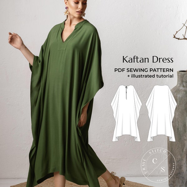 Caftan Sewing Pattern Etsy