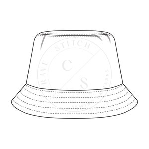 Bucket Hat Sewing Pattern PDF / Easy Sun Hat Tutorial / DIY Fisherman Summer Hat 5 Sizes Unisex Xs thru XL Instant Download image 5