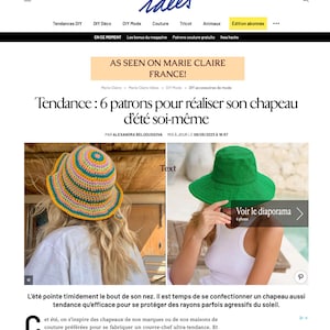 Bucket Hat Sewing Pattern PDF / Easy Sun Hat Tutorial / DIY Summer Hat 4 Sizes Unisex XS thru L Instant Download image 2