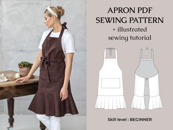 Apron Pattern, WOMENS Apron Sewing Pattern, Apron Patterns, Patterns for  Aprons, Simple Apron Pattern, Retro Apron Pattern APRON LADIES (Instant  Download) 