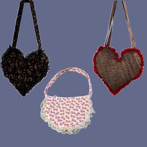 Quirky Heart and Crescent Bags