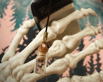 INSCRYPTION Phone Charm Card in a Bottle Squirrel Black Goat Boulder Frozen Opossum
