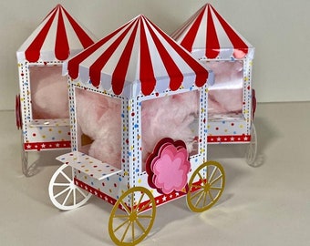 Circus favor box, Circus party, Carnival favor box, Carnival party, Birthday party, Circus Birthday, Carnival Birthday, cotton candy box