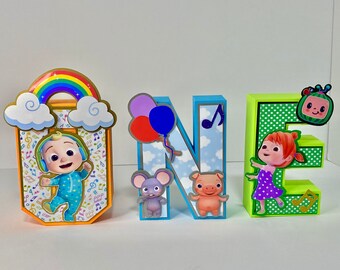 cocomelon one letters etsy