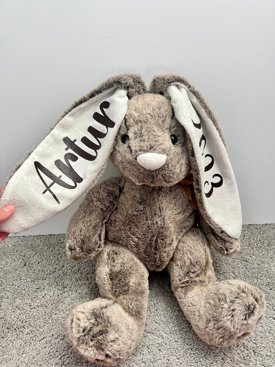 Personalized Easter Bunny Plush, Custom Easter Bunny, Personalized Gift