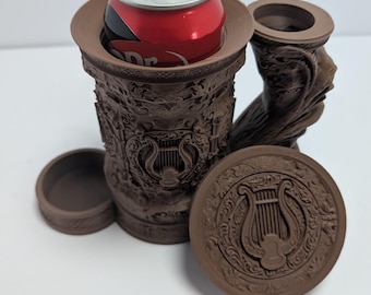 3D Printed Bardic Dice Tower Tankard – Can Holder, Dice Vault, RPG Accessory